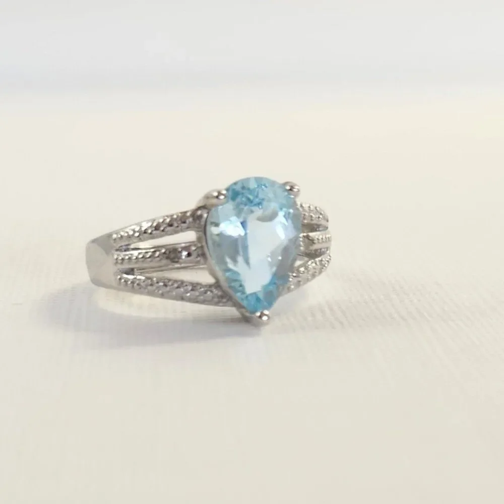 Vintage blue topaz